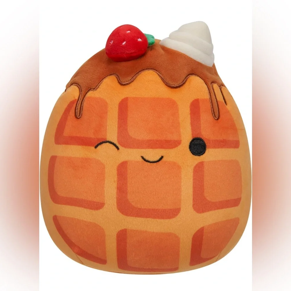 NWT 12” Weaver the Waffle 🧇 with Strawberries 🍓 & Whip Cream Squishmallow